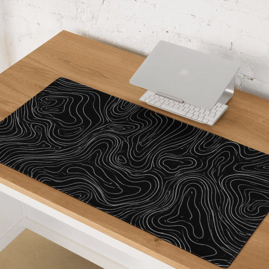 Linijos Raštas Žaidimų Juodas Baltas Kilimėlis Mousepad