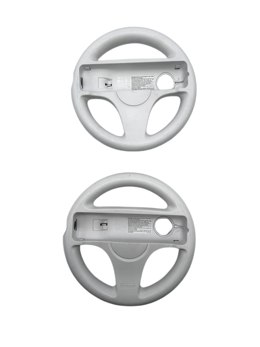 Originalūs 2 VNT Nintendo Wii Balti Lenktynių Valdymo Vairai