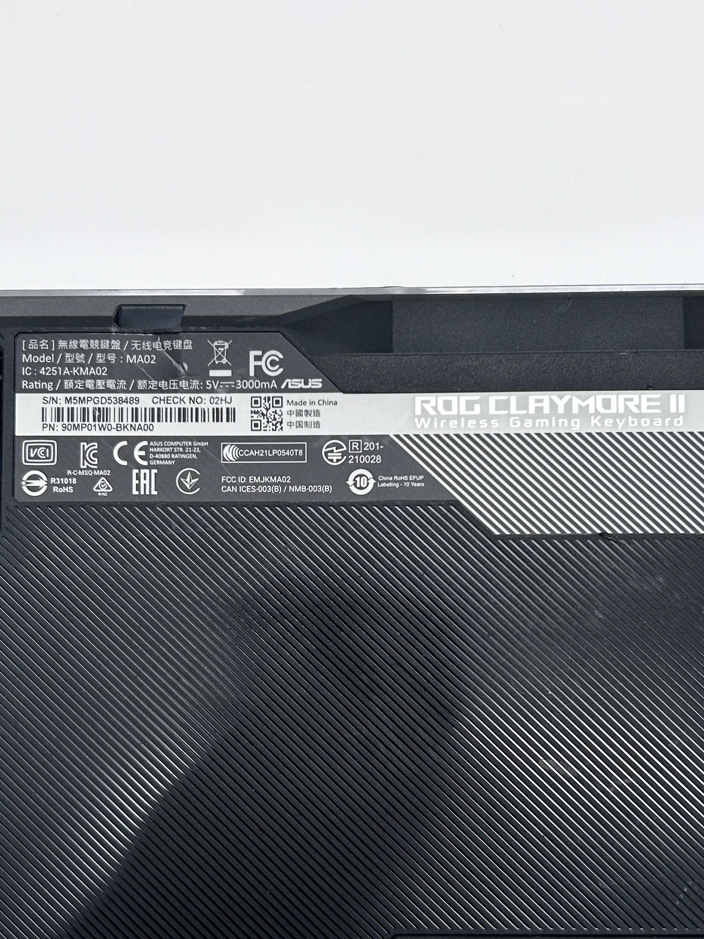 Originali Asus Rog Claymore II 2 Wireless Gaming Šviečianti Mechaninė Klaviatūra