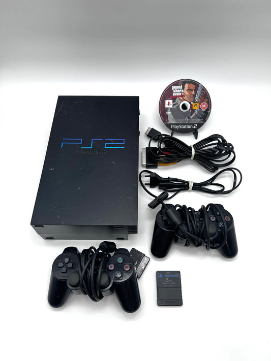 Sony PlayStation 2 Fat PS2 SCPH-39004 Žaidimų Konsolės Rinkinys Dviems