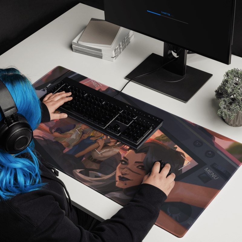 ,,Danger Behind Us'' Valorant Žaidimų Kilimėlis Mousepad