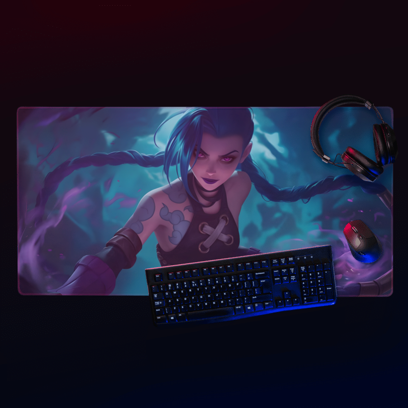 JINX Arcane Skin - League of Legends Žaidimų Kilimėlis Mousepad