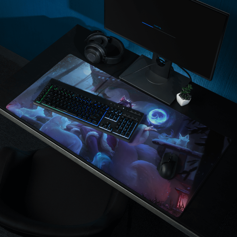 Ahri's Enchanted Night - League of Legends Žaidimų Kilimėlis Mousepad