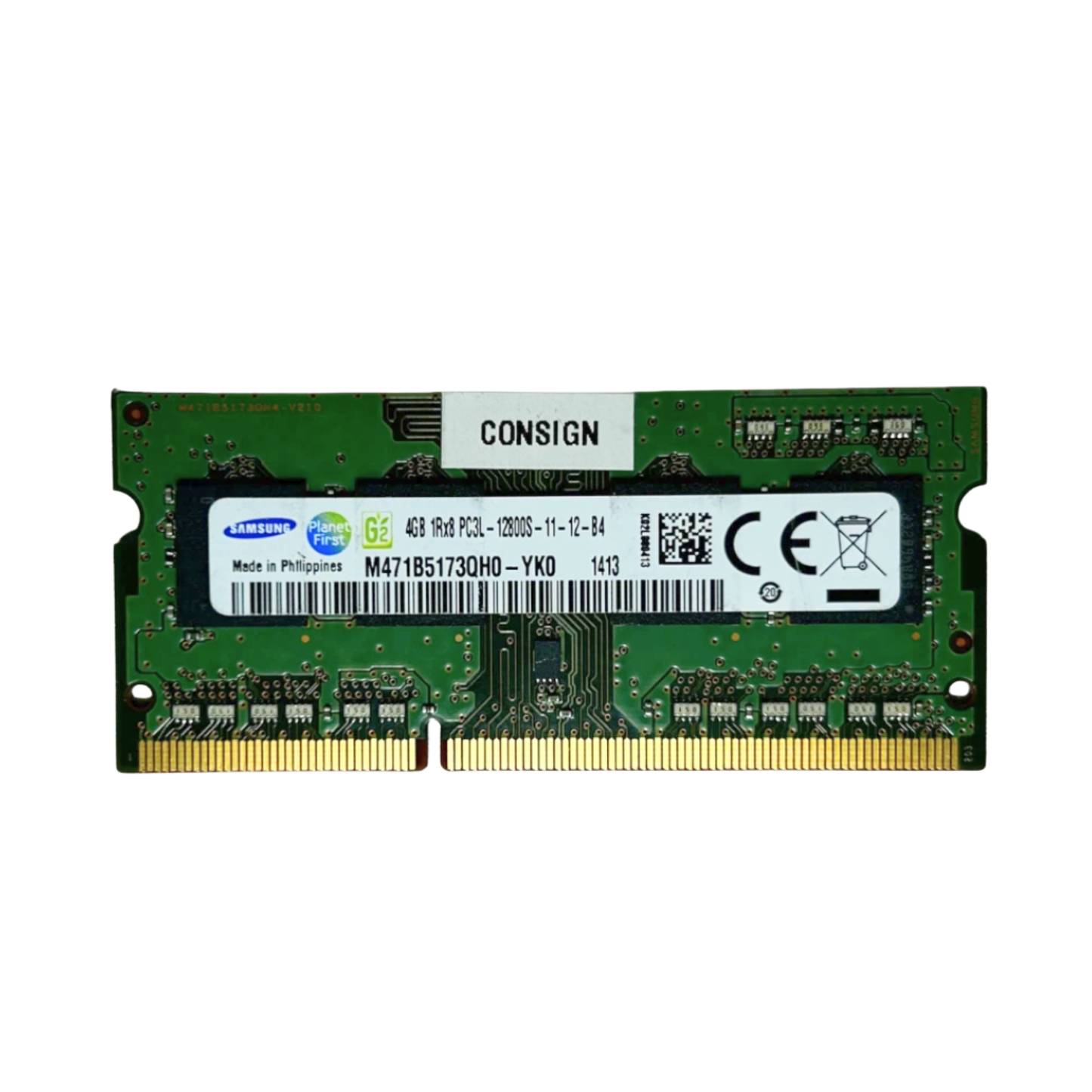 (Naudota) Samsung 4GB 1Rx8 PC3L-12800S-11-12-B4 SODIMM M471B5173QH0-YK0 Operatyvioji Atmintis