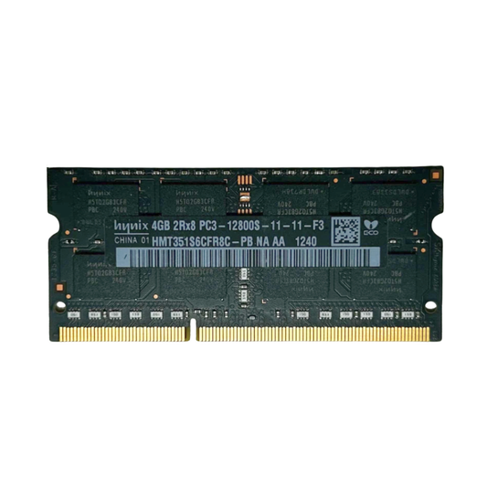 (Naudota) Hynix 4GB 2Rx8 PC3-12800S-11-11-F3 SODIMM HMT351S6CFR8C-PB Operatyvioji Atmintis