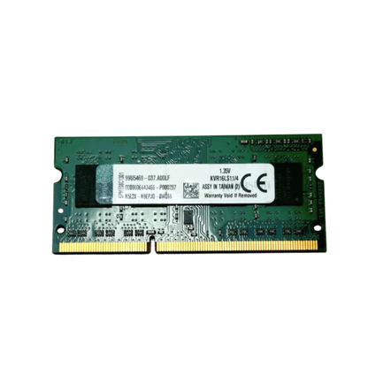 (Naudota) Kingston 4GB 1Rx8 PC3L-12800 SODIMM KVR16LS11/4 1.35V Operatyvioji Atmintis