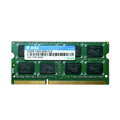 (Naudota) DSL 4GB 2Rx8 DDR3-1600S CL9 1.5V SODIMM Operatyvioji Atmintis