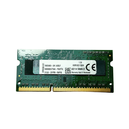 (Naudota) Kingston 4GB 1Rx8 PC3-12800 SODIMM KVR16S11S8/4 1.5V Operatyvioji Atmintis