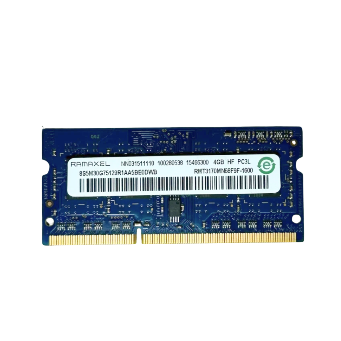 (Naudota) Ramaxel 1Rx8 4GB SODIMM DDR3L-12800 RMT3170MN68F9F-1600 Operatyvioji Atmintis