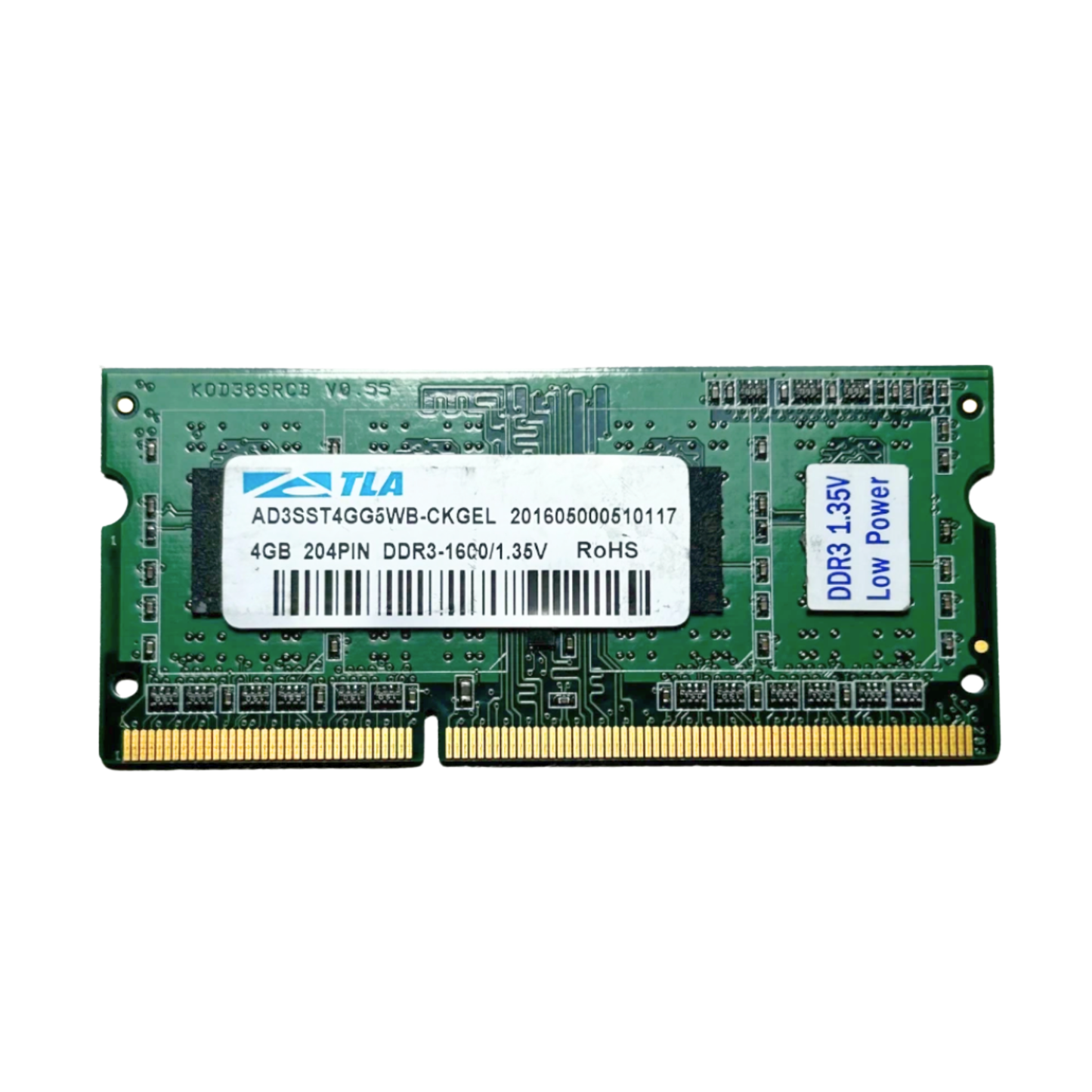(Naudota) TLA 4GB 1Rx8 DDR3-1600 SODIMM AD3SST4GG5WB-CKGEL Operatyvioji Atmintis