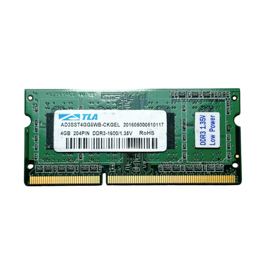 (Naudota) TLA 4GB 1Rx8 DDR3-1600 SODIMM AD3SST4GG5WB-CKGEL Operatyvioji Atmintis