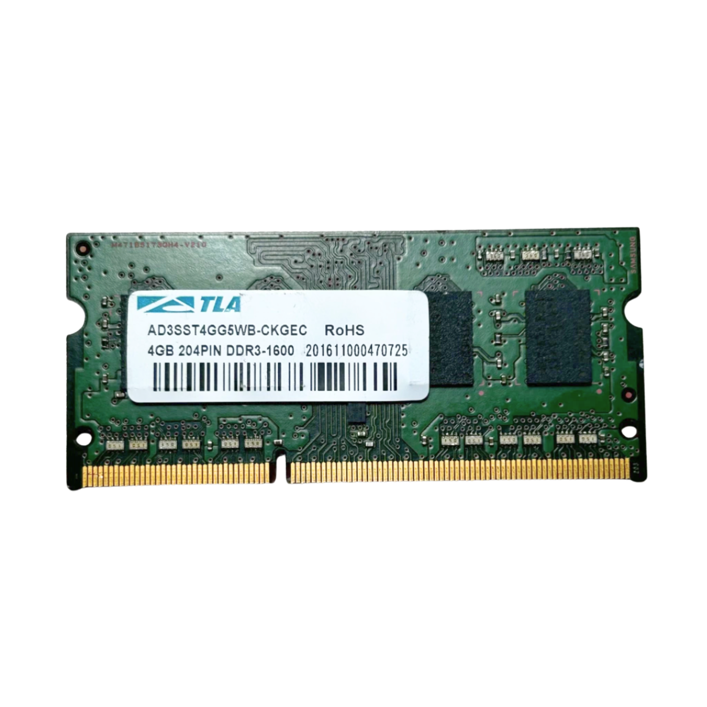 (Naudota) TLA 4GB 1Rx8 DDR3-12800S SODIMM AD3SST4GG5WB-CKGEC Operatyvioji Atmintis
