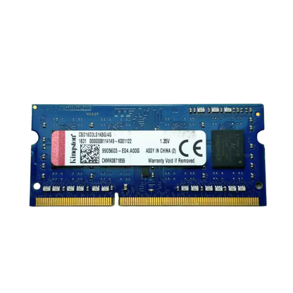 (Naudota) Kingston 4GB 1Rx8 DDR3L-12800 SODIMM CBD16D3LS1KBG/4G 1.35V Operatyvioji Atmintis