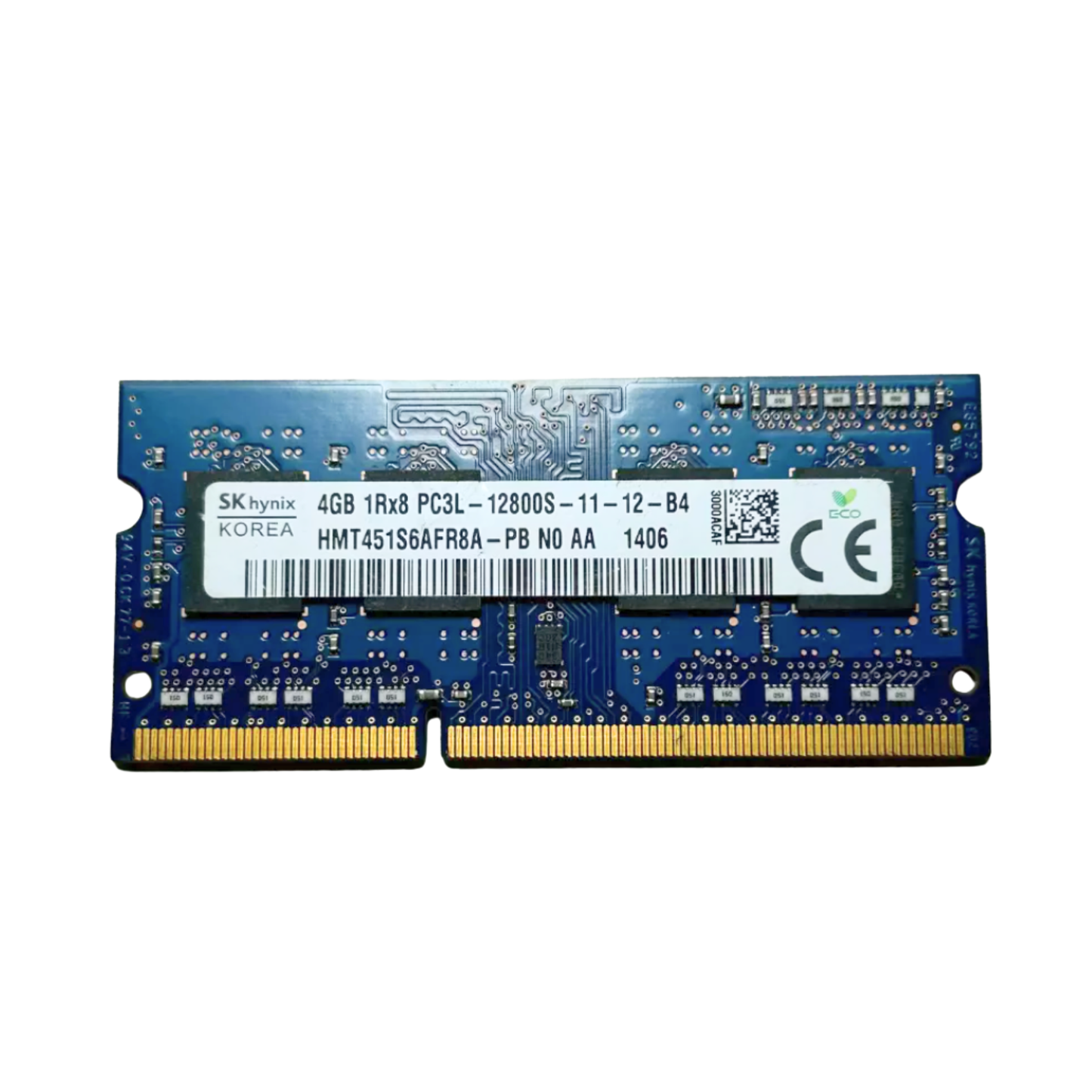 (Naudota) SK hynix 4GB 1Rx8 PC3L-12800S-11-12-B4 SODIMM HMT451S6AFR8A-PB Operatyvioji Atmintis
