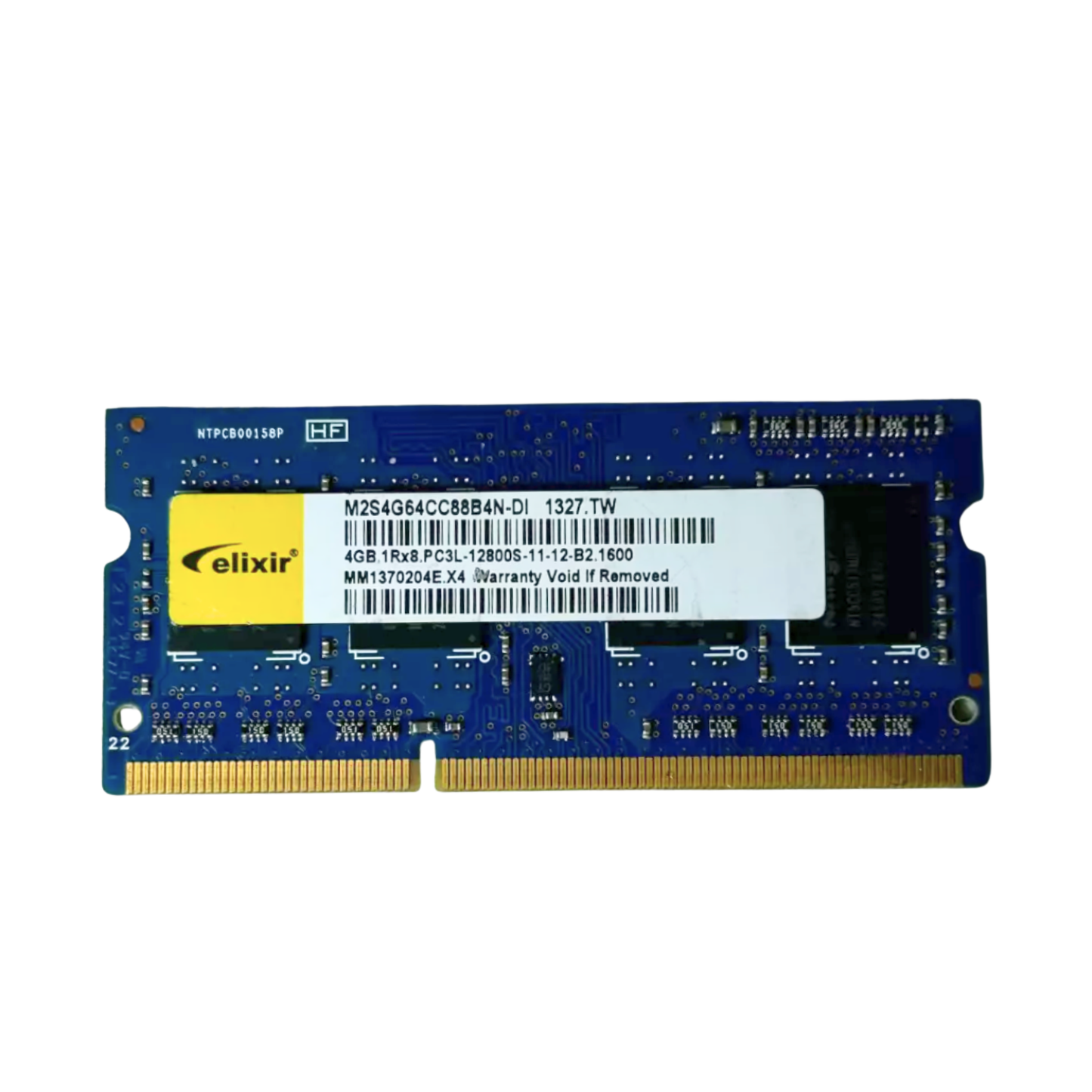 (Naudota) Elixir 4GB 1Rx8 PC3L-12800S-11-12-B2 SODIMM M2S4G64CC88B4N-DI Operatyvioji Atmintis