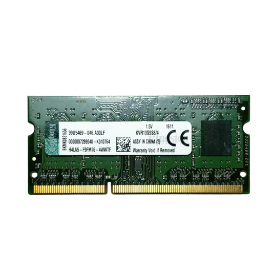 (Naudota) Kingston 4GB 1Rx8 PC3-10600 SODIMM KVR13S9S8/4 1.5V Operatyvioji Atmintis