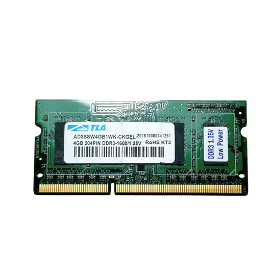 (Naudota) TLA 4GB 1Rx8 DDR3-1600 SODIMM AD3SSW4GB1WK-CKGEL Operatyvioji Atmintis