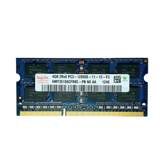 (Naudota) Hynix 4GB 2Rx8 PC3-12800S-11-12-F3 SODIMM HMT351S6CFR8C-PB Operatyvioji Atmintis
