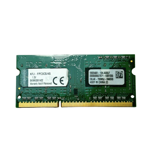 (Naudota) Kingston 4GB 1Rx8 PC3-10600 SODIMM KFJ-FPC3CS/4G 1.5V Operatyvioji Atmintis