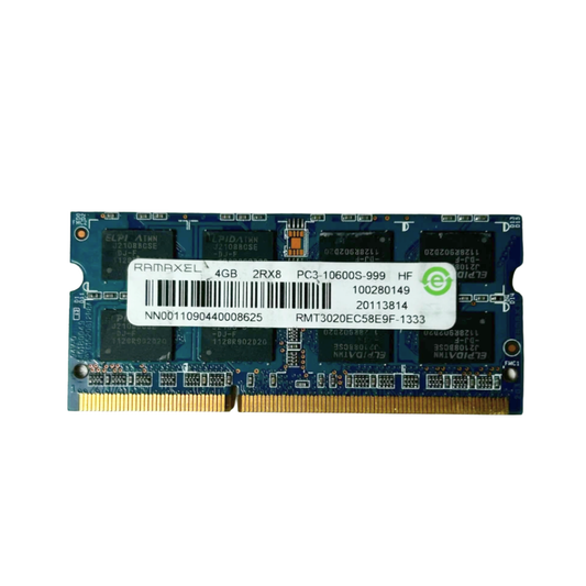 (Naudota) Ramaxel 4GB 2Rx8 PC3-10600S-999 SODIMM RMT3020EC58E9F-1333 Operatyvioji Atmintis