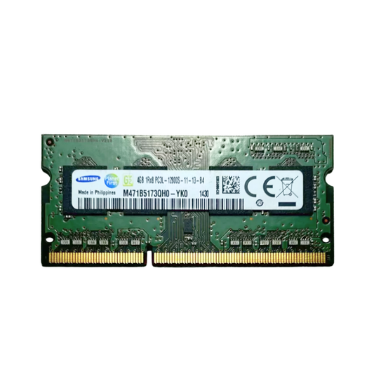 (Naudota) Samsung 4GB 1Rx8 PC3L-12800S-11-13-B4 SODIMM M471B5173QH0-YK0 Operatyvioji Atmintis