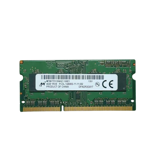 (Naudota) Micron 4GB 1Rx8 PC3L-12800S-11-11-B2 SODIMM MT8KTF51264HZ-1G6E1 Operatyvioji Atmintis