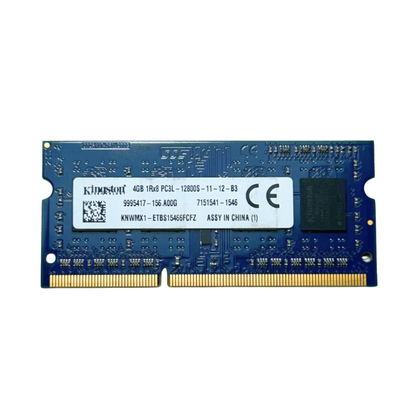 (Naudota) Kingston 4GB 1Rx8 PC3L-12800S-11-12-B3 SODIMM 7151541-1546 Operatyvioji Atmintis