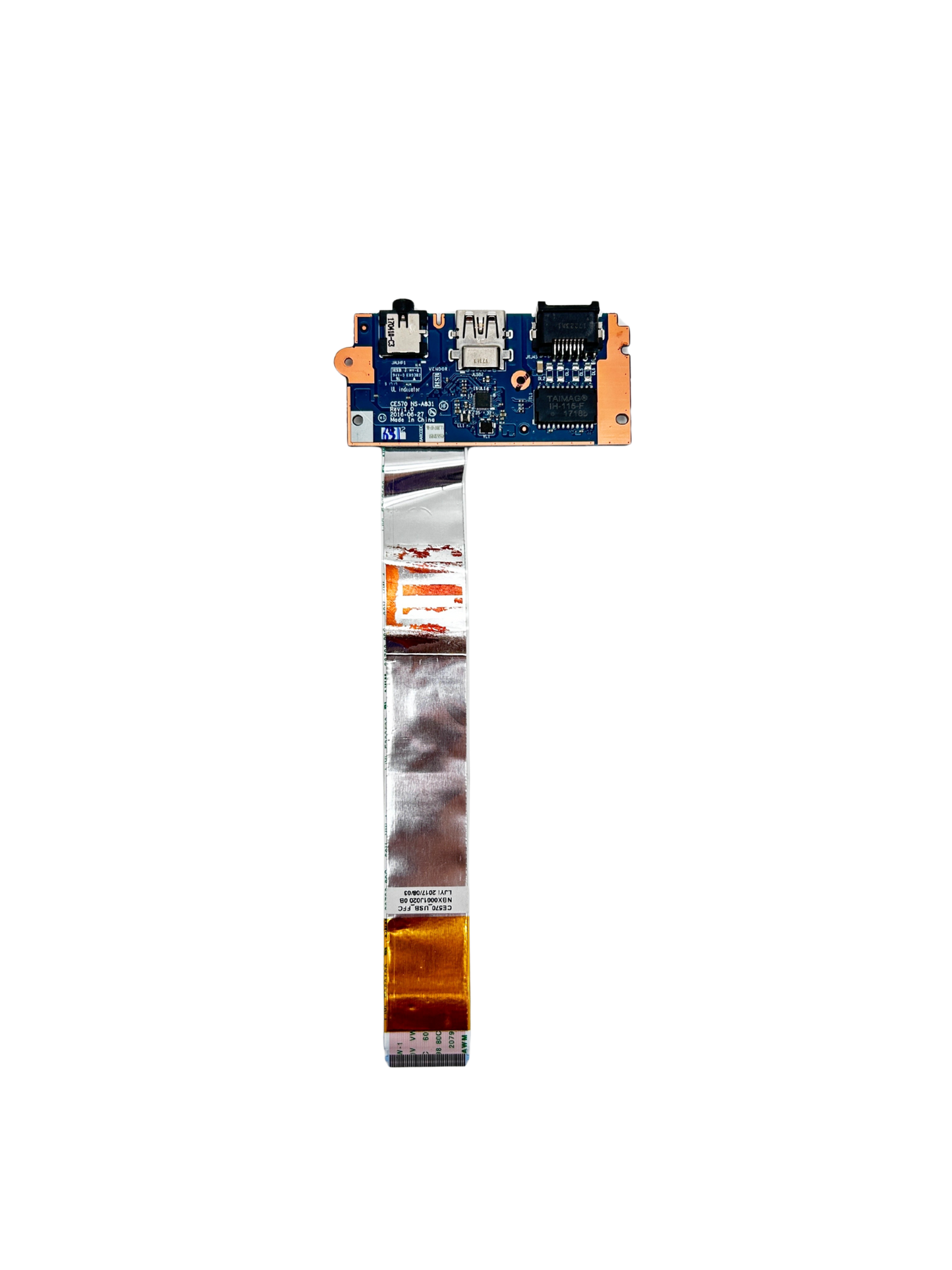 Lenovo ThinkPad E570 2x USB / Audio Plokštė su kabeliu NS-A831 NBX0001J020
