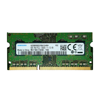 (Naudota) Samsung 4GB 1Rx8 PC3L-12800S-11-13-B4 SODIMM M471B5173EB0-YK0 Operatyvioji Atmintis
