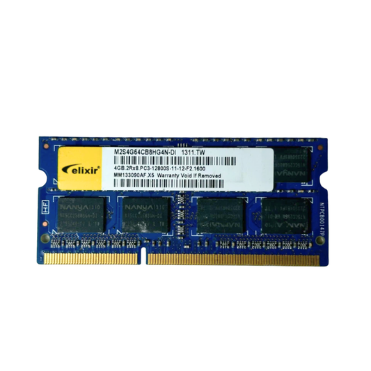 (Naudota) Elixir 4GB 2Rx8 PC3-12800S-11-12-F2 SODIMM M2S4G64CB8HG4N-DI Operatyvioji Atmintis