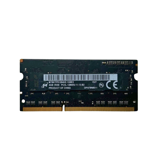 (Naudota) Micron 4GB 1Rx8 PC3L-12800S-11-13-B2 SODIMM MT8KTF51264HZ-1G6E2 Operatyvioji Atmintis