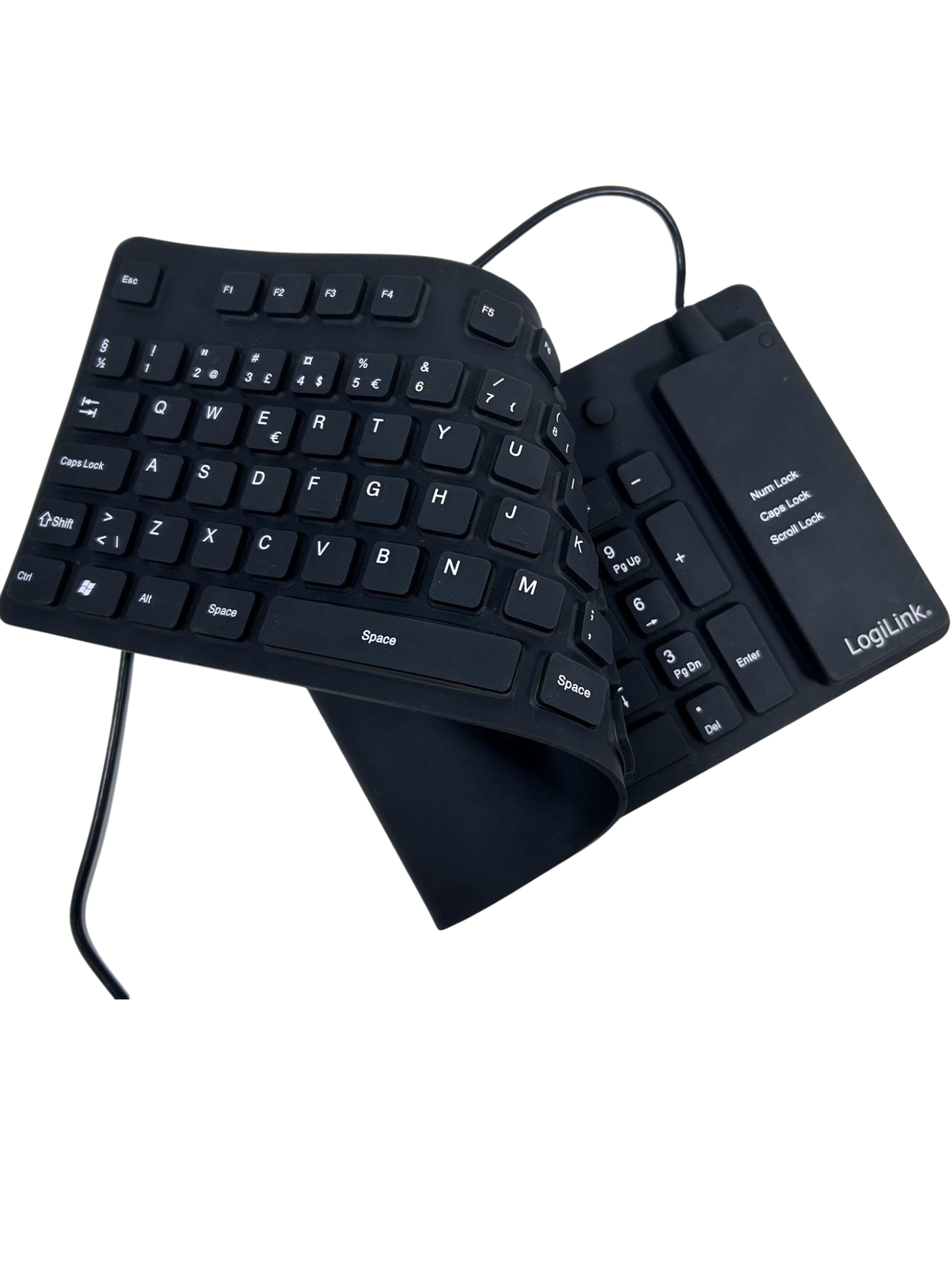 Logilink Lanksti Vandeniui Atspari Skirta Kelionėms USB Klaviatūra