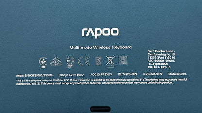 Rapoo Multi-mode 9300T Slim Wireless Belaidė Darbo / Ofiso Klaviatūra