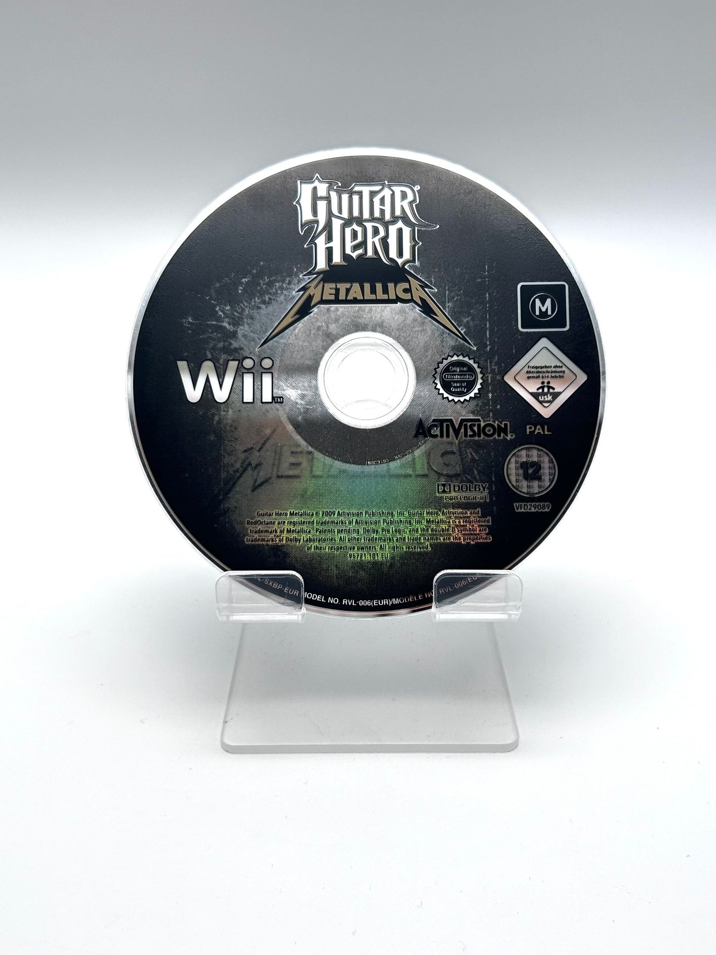 Nintendo Wii ,,Wii Guitar Hero Metallica" Žaidimų Diskas (PAL)