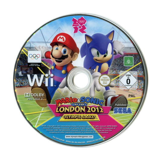 Nintendo Wii ,,Mario & Sonic At The London 2012 Olympic Games" Žaidimų Diskas (PAL)