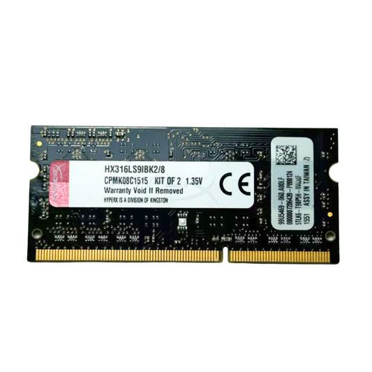 (Naudota) Kingston HyperX Impact 4GB 1Rx8 DDR3L-1600 SODIMM HX316LS9IBK2/8 Operatyvioji Atmintis