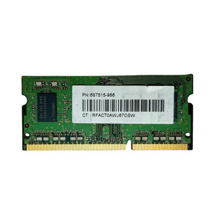 (Naudota) Samsung 4GB 1Rx8 PC3L-12800S-11-13-B4 SODIMM M471B5173EB0-YK0 Operatyvioji Atmintis