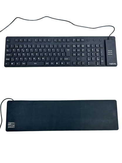 Logilink Lanksti Vandeniui Atspari Skirta Kelionėms USB Klaviatūra