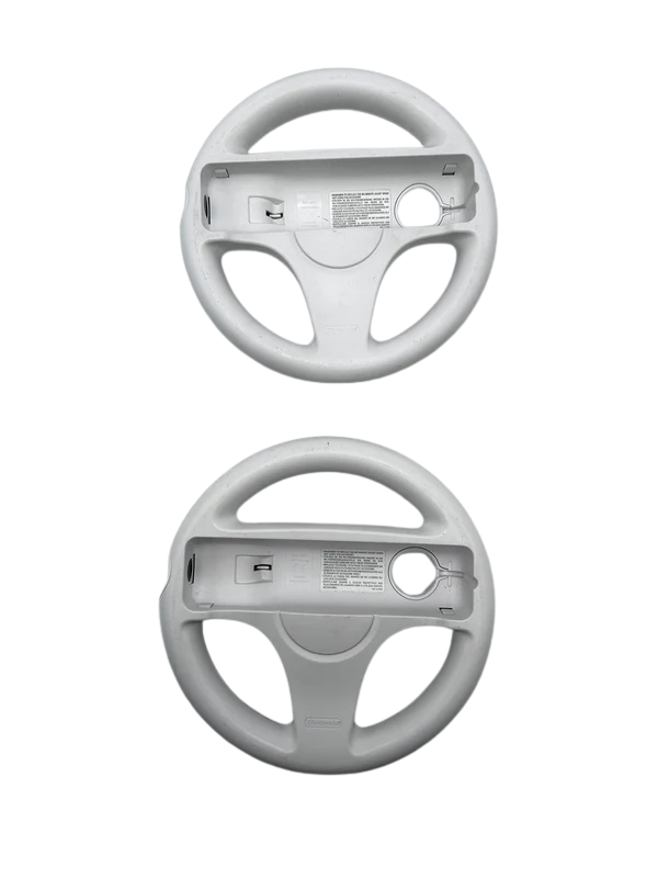 Originalūs 2 VNT Nintendo Wii Balti Lenktynių Valdymo Vairai