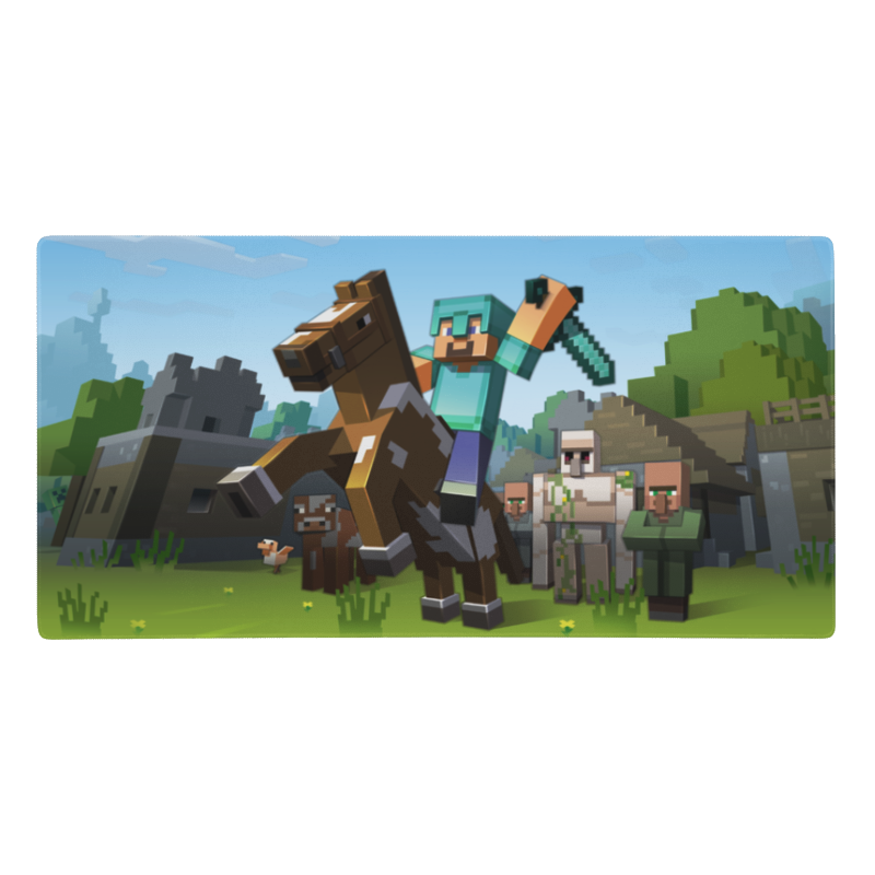 Minecraft ,,Ride to Battle'' Žaidimų Kilimėlis Mousepad