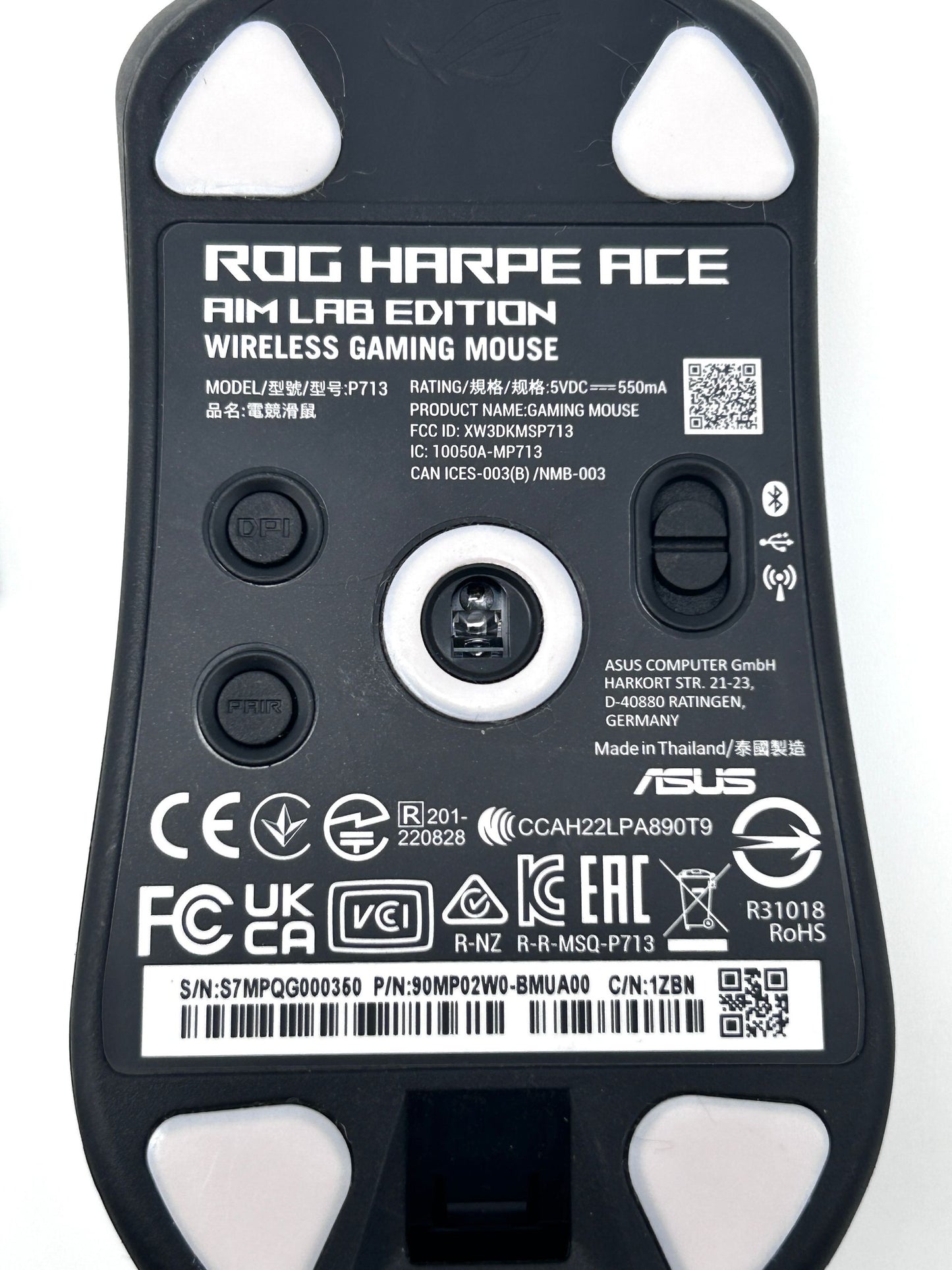 Asus Rog Harpe Ace Aim Lab Edition Wireless Belaidė Gaming Pelė