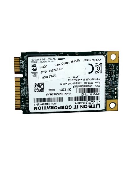LITE-ON IT CORPORATION SSD Solid State Drive 32GB LMS-32L6M-HP 702867-001 Skirtas HP