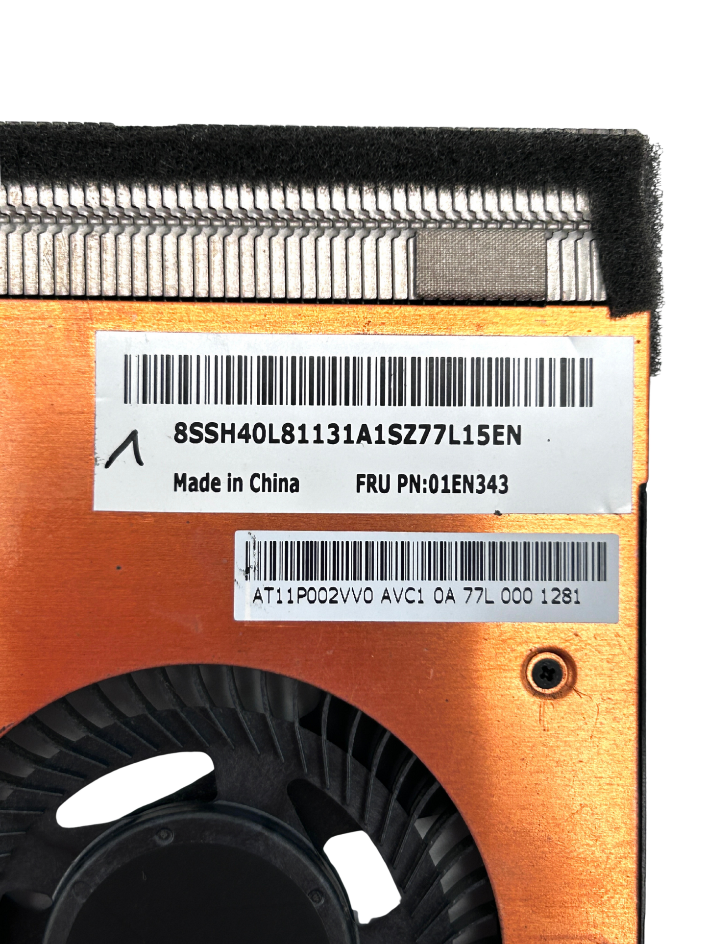 Lenovo ThinkPad E570 5-Pin 5V Aušintuvas ir Radiatorius (CPU Cooling Fan & Heatsinik) 01EN343