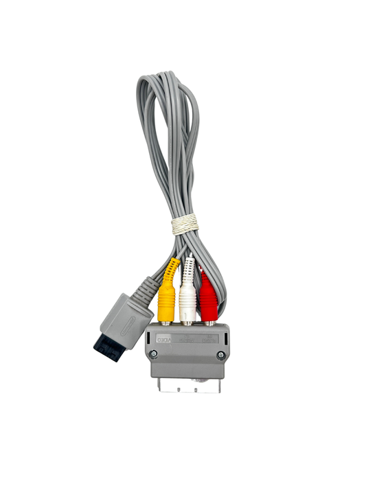 Originalus Nintendo Wii Vaizdo Perdavimo Laidas (AV Cable) + SCART Adapteris RVL-009