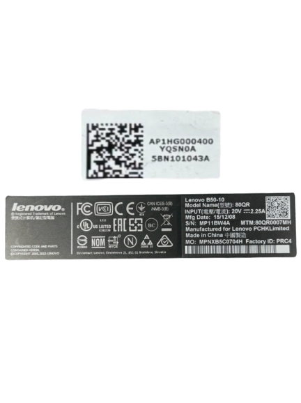 Lenovo IdeaPad 100-15 100-15IBY B50-10 Apatinis Korpuso Dangtis Dugnas (Lower Bottom Base) AP1HG000400
