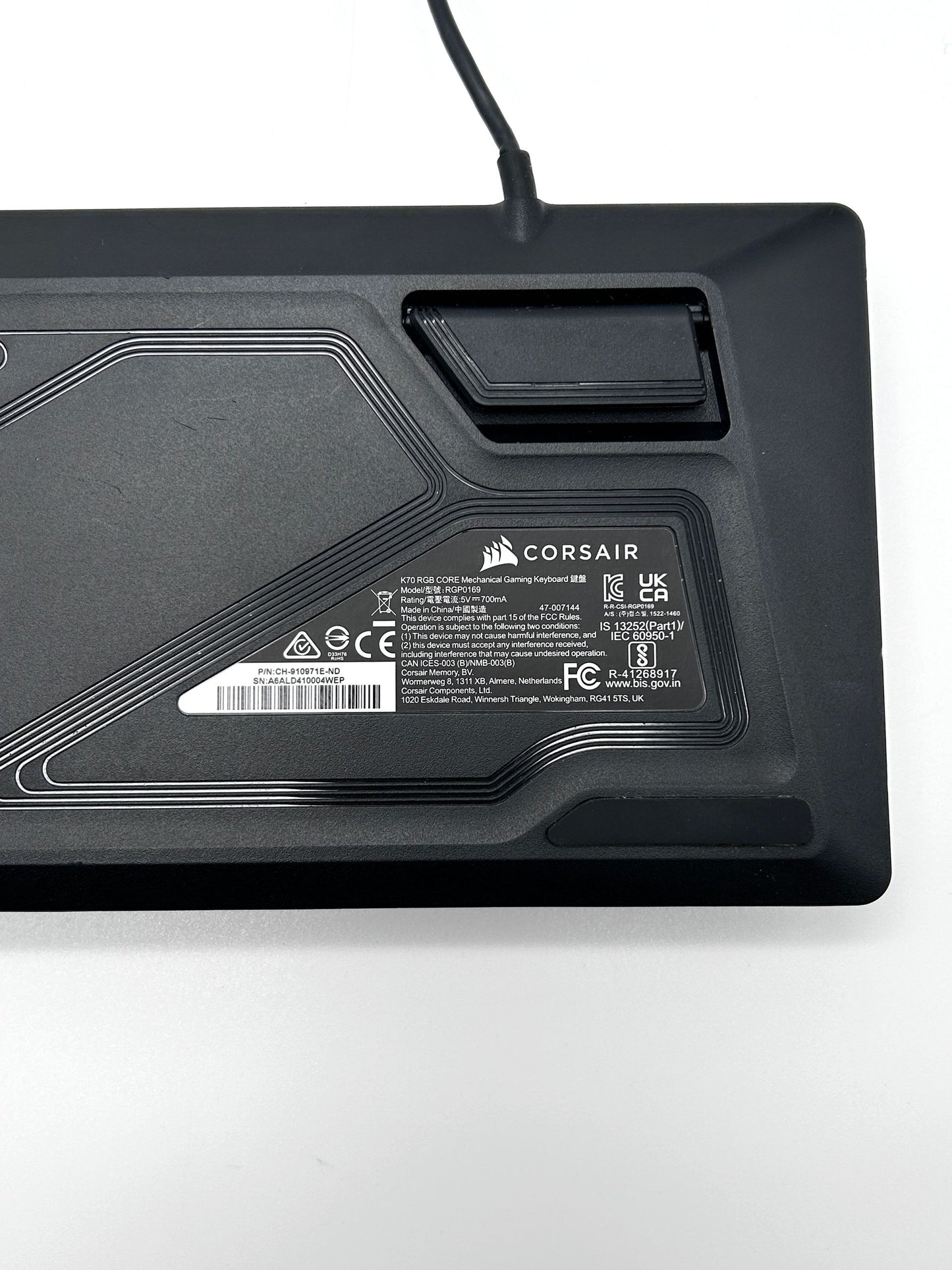 Originali Corsair K70 RGB CORE Gaming Šviečianti Žaidimų Klaviatūra