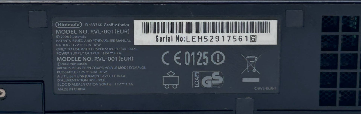 Nintendo Wii RVL-001 REGION FREE Žaidimų Konsolės Rinkinys
