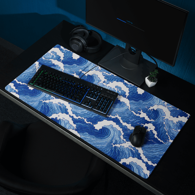 ,,Japoniškos Bangos'' Žaidimų Kilimėlis Mousepad