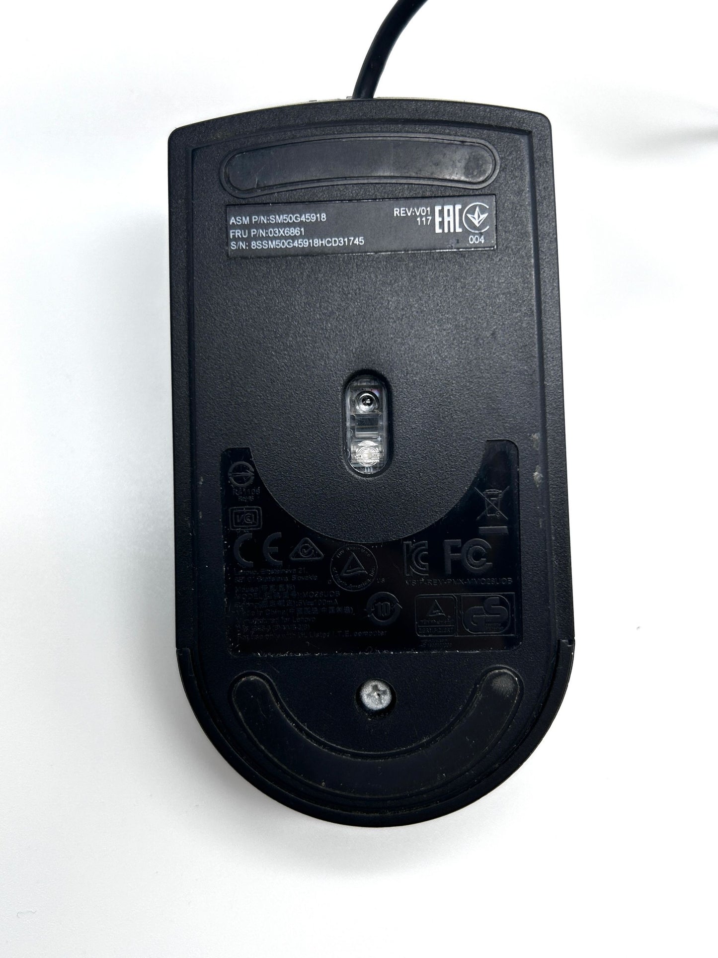 Originali Lenovo Ofiso / Darbo USB Laidinė Juoda Pelė