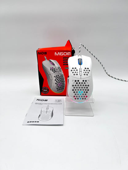 NOS M600 USB Laidinė Gaming Žaidimų Balta Pelė